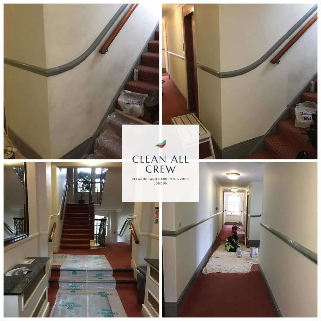 hall painting service before and after