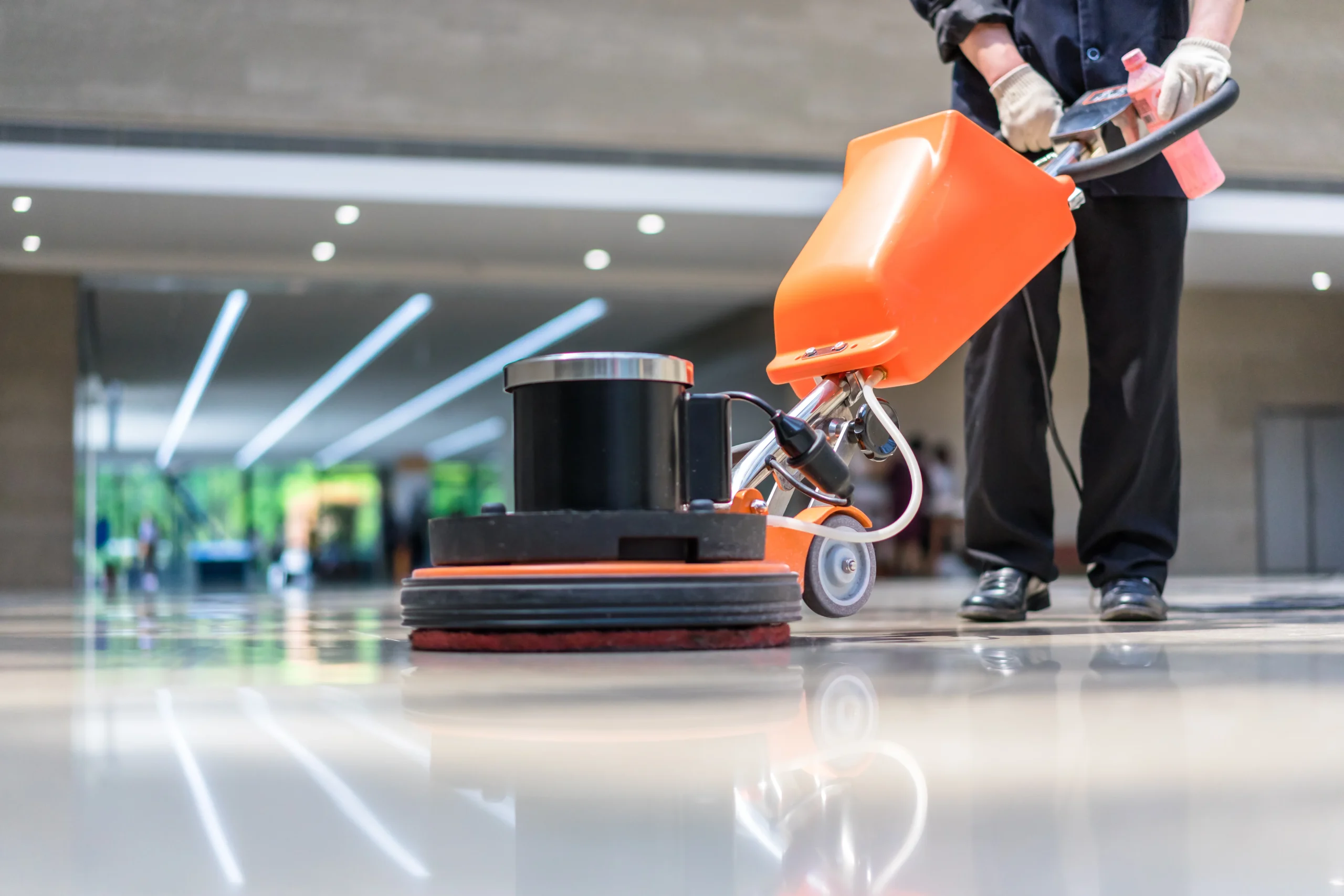 mall floor cleaning