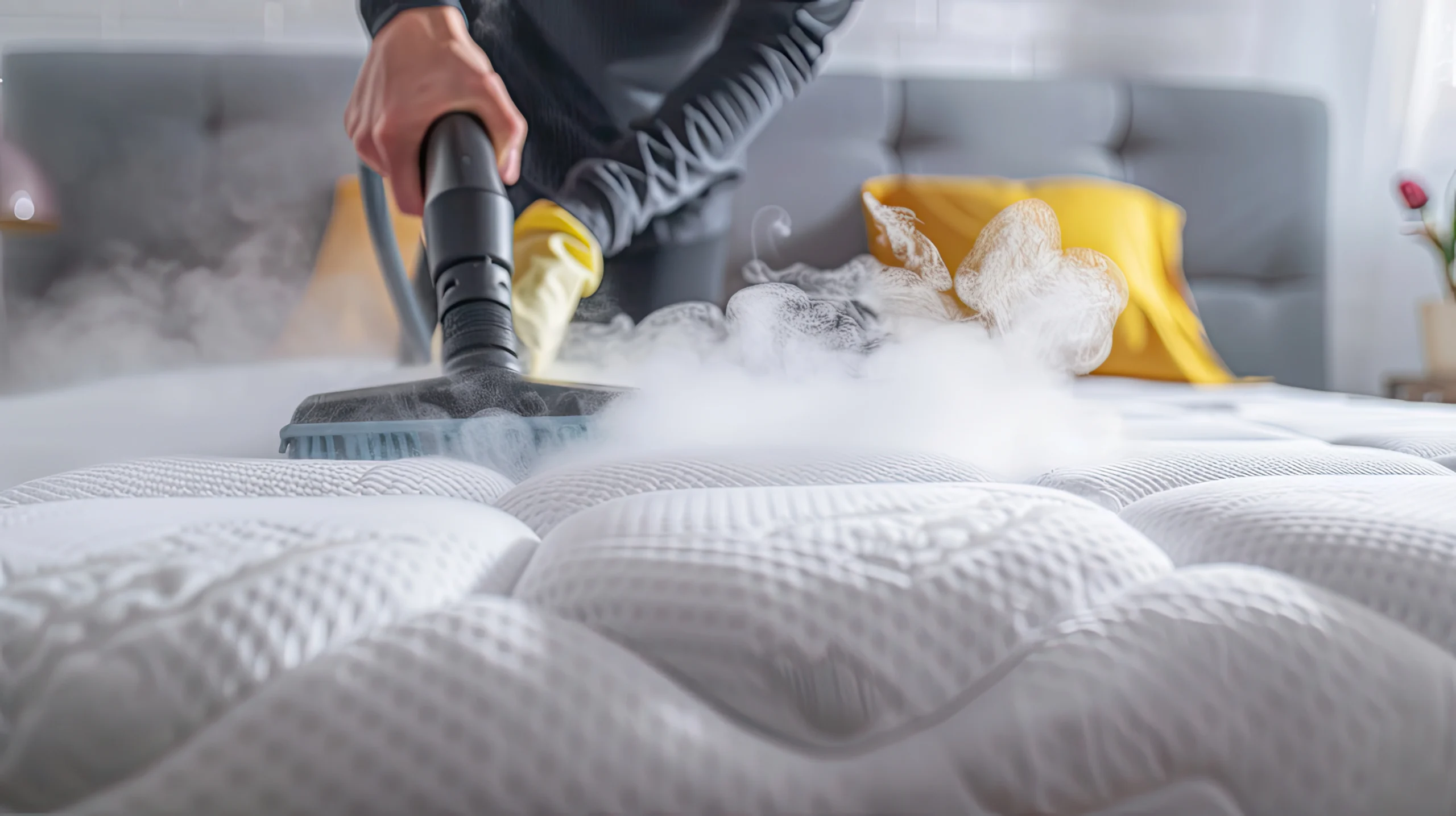 white mattress cleaning