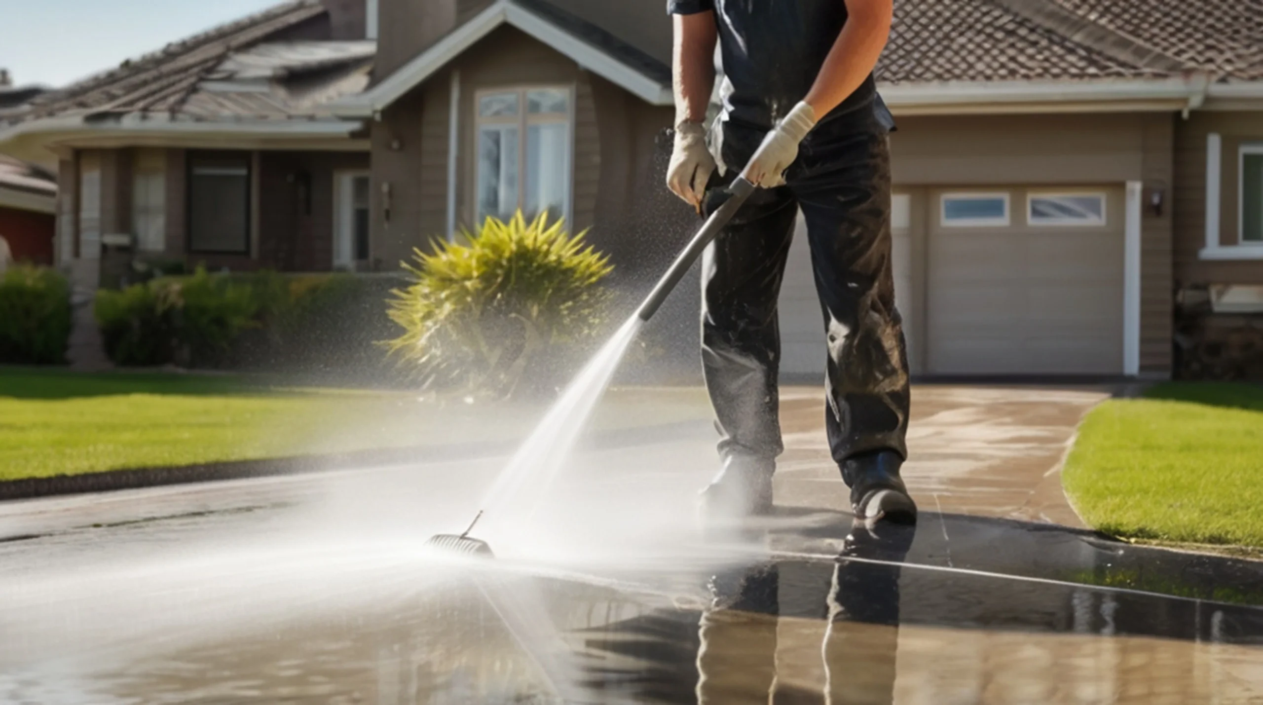 driveway jet washing
